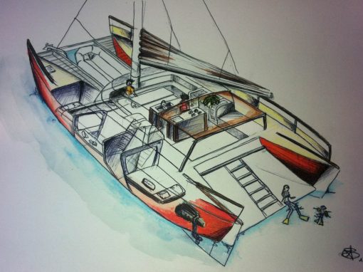 Construction d’un catamaran